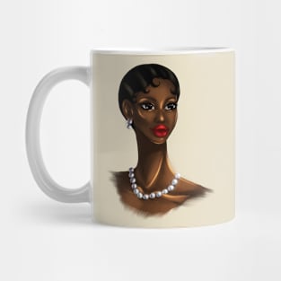 Black Elegance Excellent Melanin Woman Beautiful Portrait Mug